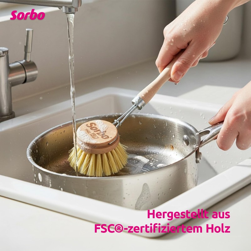 Sorbo Wooden Dish Brush / Tampico - Wooden Dish Brush