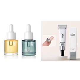 GAOY GAOY 20ml 2 Pcs Cuticle Care Kit with Rhinestone Glue for Nails, 30g UV Nail Charms Glue Gel