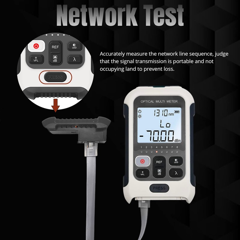 Optical Power Meter, 3 in 1 Fibre Optic Power Meter