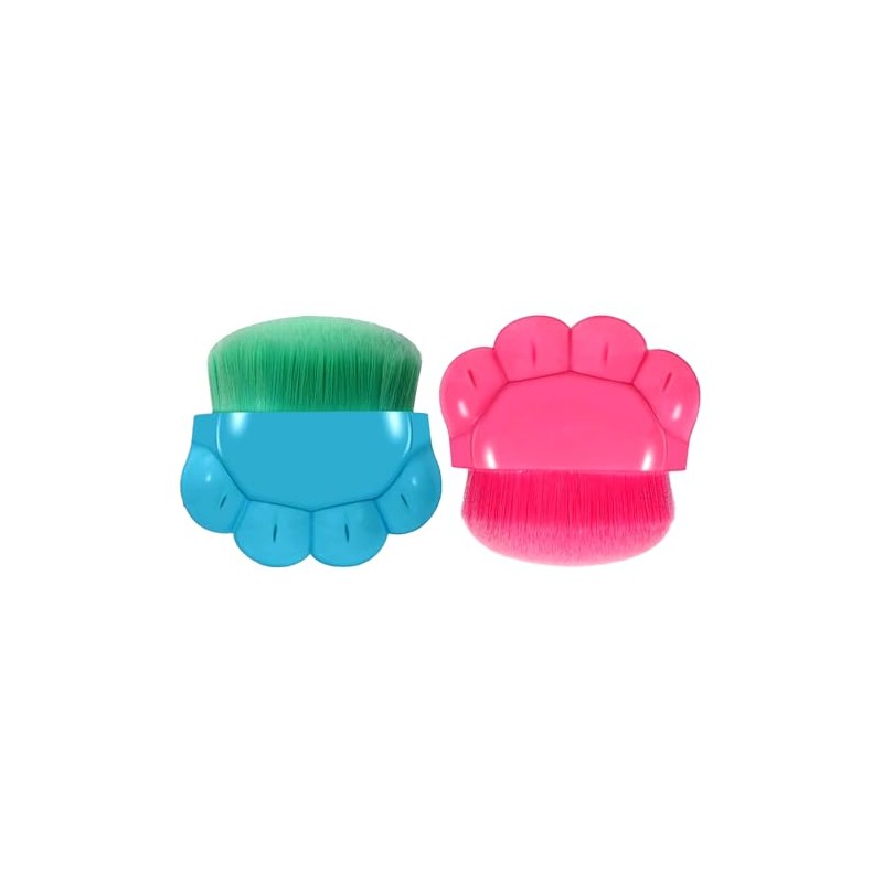 2 Stück Sonnencreme-Applikator für Kinder - Sonnenlotion-Pinsel mit Schutzkappe, weichen
