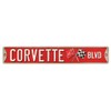 Open Road Brands Corvette Boulevard Tin Sign - 20x3.38 inches