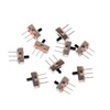 Buwei 10 Pcs 2 Position On/Off SPDT 1P2T 3 Pin
