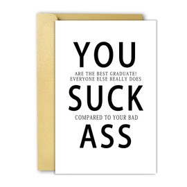 OJsensai Funny College Graduation Card 2024, Happy Graduation Gifts for Him Men, Graduation Party Decorations