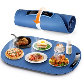 Electric Warming Tray - Silicone Warming Mat for Food, Full Surface Heating with Adjustable Temperature Keep Food Warmers for Parties Buffet, Stocking Stuffer for Women Men Mom