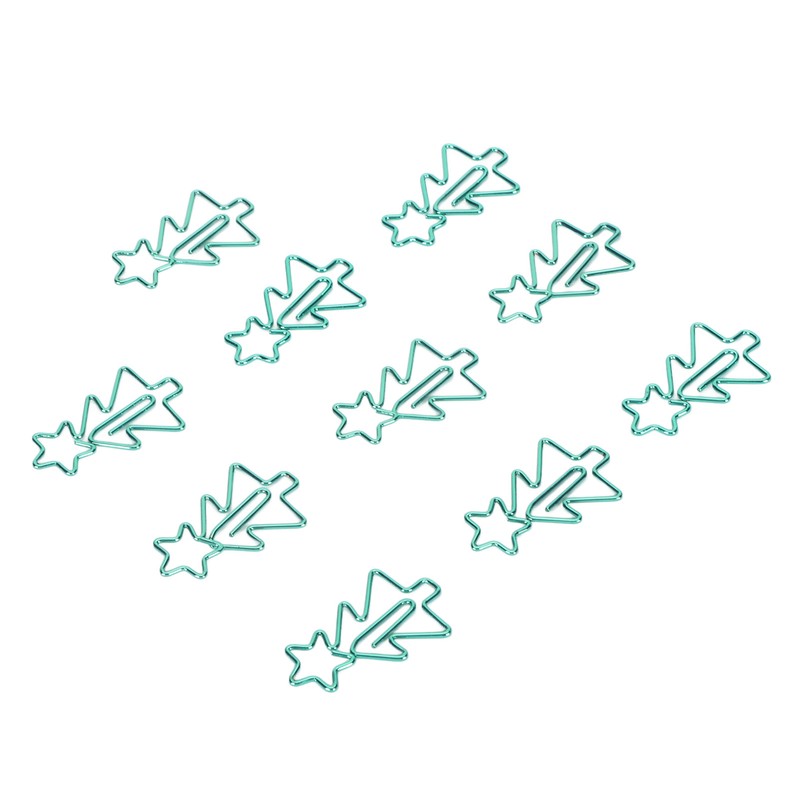 100pcs Paper Clips Prevent Slip Cute Christmas Tree Shaped Decorative