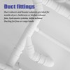 2 Set PVC Duct Adapter, 6 to 4 inch Duct