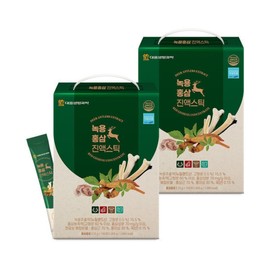 Daewoong Life Science Deer Antler & Red Ginseng Extract Sticks 100 Packs x 2 Boxes / Large Capacity 6-Year-Old Red Ginseng Holiday Gift Set / 대웅생명과학 녹용홍삼 진액 스틱 100포 2박스  대용량 6년근홍삼 명절선물세트