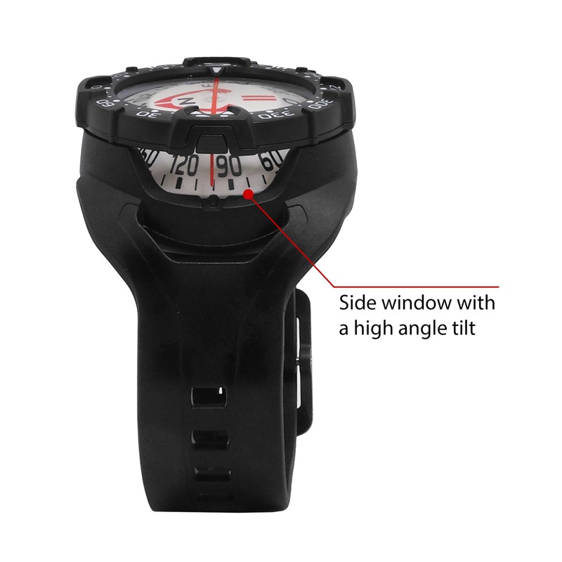 SAEKODIVE Wrist Compass - Glow in The Dark, Waterproof Dive