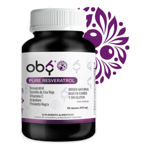 Resveratrol 100% Puro y Vegano Alto contenido Polifenoles Potenciado Pimienta