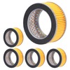 5Pcs Piston Air Compressor Filter Inner Element Inside Silencer Equipment