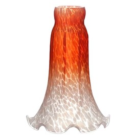 Lily Lampshade Only Orange Tulip Flower Glass Lamp Shade Replacement Tiffany Style Lily Table Floor Lampshade Replacement