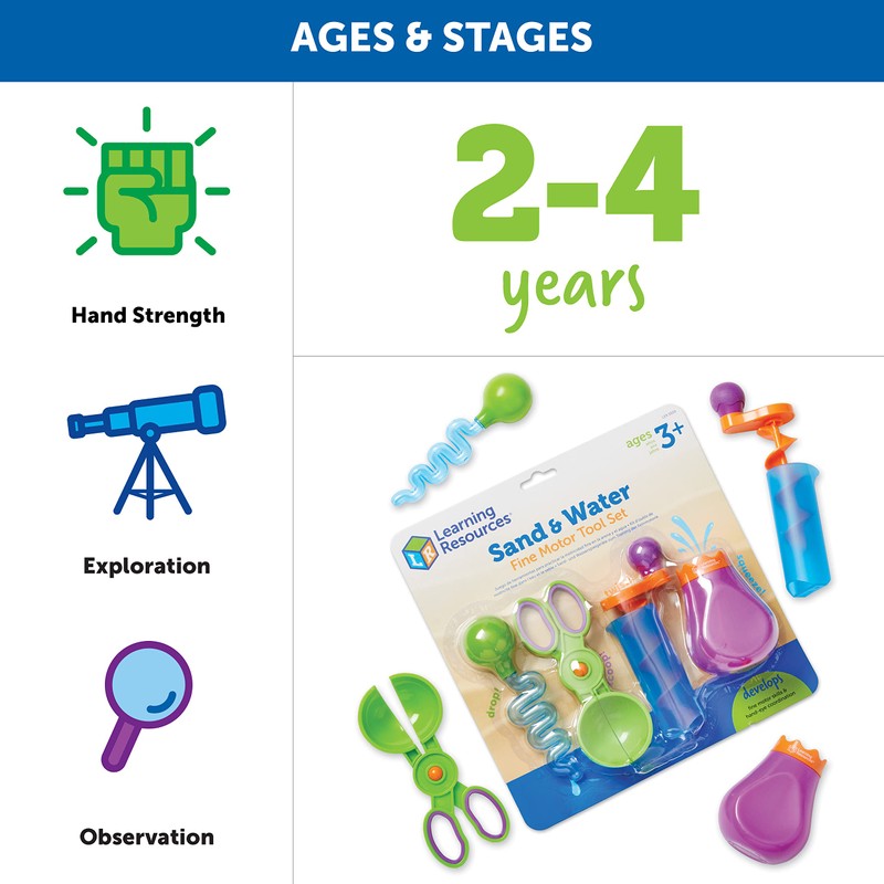 Learning Resources Sand & Water Fine Motor Set - Fidget