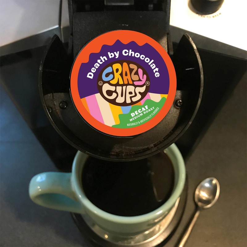 Crazy Cups Decaf Flavoured Coffee Variety Pack,Decaffeinated Flavoured Coffee Pods,