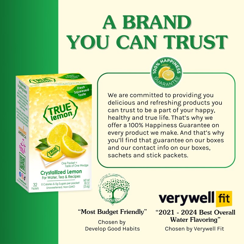 True Lemon 500ct (Pack of 1) - Water Enhancer -