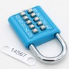 MIONI 10 position button combination padlock, 5 position locking mechanism,