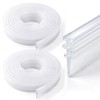 Lineshading 2 Pack Vinyl Shower Door Bottom Seal, 36-inch Shower