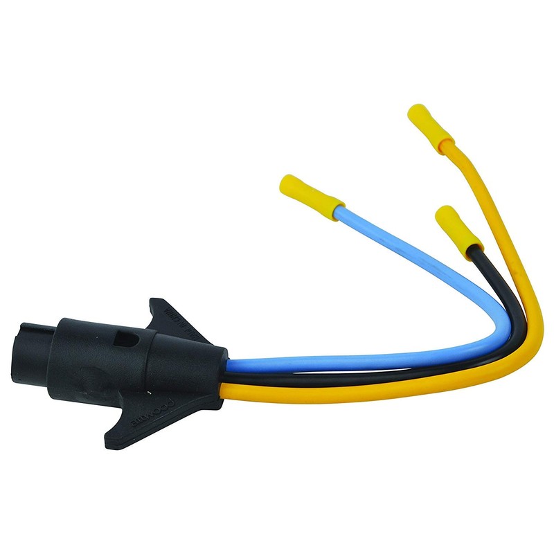attwood 7622-7 3-Wire 12V/24V Trolling Motor Connector, 10 Gauge, Multiple,