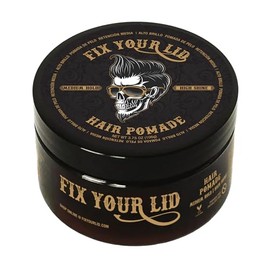 FIX YOUR LID, Pomada para Peinar, Fijación Media, Ideal para Hombres y Todo Tipo de Peinados, Brillo Alto, 3.75 Onzas