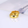 Greenpod 6mm Gold Tungsten Carbide Rings for Men Women Dome