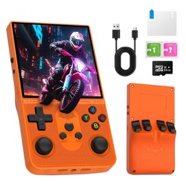 Consola de juegos portátil R36 Promax Retro 2025, visualización IPS de laminación completa de 4.0 pulgadas, sistema Linux de código abierto, memoria de 64 GB, consola portátil de videojuegos, regalo