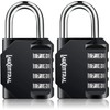 4 Digit Combination Padlock - Weatherproof Outdoor Lock for Gym