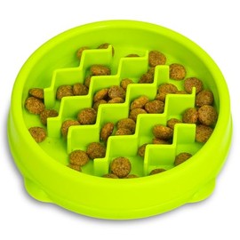 Petstages Kitty - Cuenco de alimentación Lenta para Gatos, Color Verde