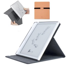 2in1 Case for Onyx Boox Page/Go Color 7 / Go Color 7 Gen II/Go 7 / Leaf 3 3C, Magnetic Detachable Kickstand Flip Cover and Inner TPU Jelly Case (OrangePink)