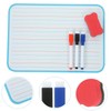Tofficu 1Set Pinyin Whiteboard Double Sided Dry Erase Board with