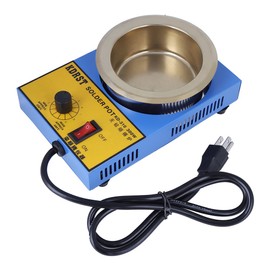 Solder Pot 300W 100mm Soldering Melting Pot Soldering Desoldering Bath Plate 200～450℃(110 V US plug)