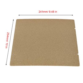 BCZAMD Prusa MK4 I3 MK3 MK52 Gold Double Sided Textured PEI Spring Steel Sheet Powder Coated PEI Build Plate for Prusa i3/Ａquila pro/CR6 SE MK2.5S MK3 MK3S, 253.8 x 241MM