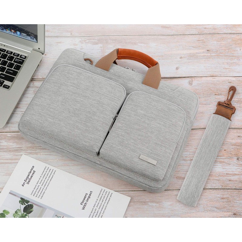 Lacdo 360° Protective Laptop Shoulder Bag for 15 inch New