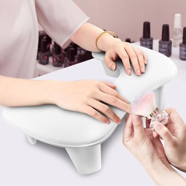 Arm Rest for Nails Tech, U-shaped Manicure Nail Arm Rest, Portable Detachable Nail Cushion Hand Rest, PU Leather Hand Stand Rest for Nail Tech Manicure Salon Use