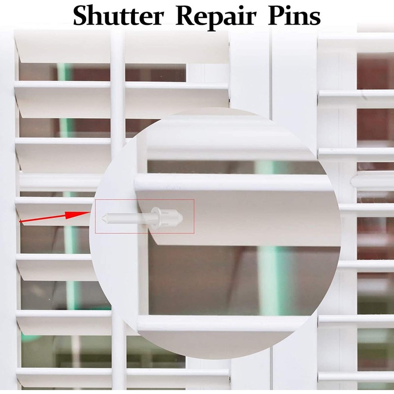 60 Pieces Shutter Repair Pins Louver Pins Shutters Replacement Repair