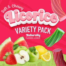 Wiley Wallaby Licorice 4 Ounce Classic Gourmet Soft & Chewy Variety Licorice Candy Twists, 24 Pack