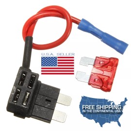 SparkHID Add-a-Fuse ATO Standard FUSE W/5A Fuse Tap Hardwire RADAR Dash Cam extra outlets
