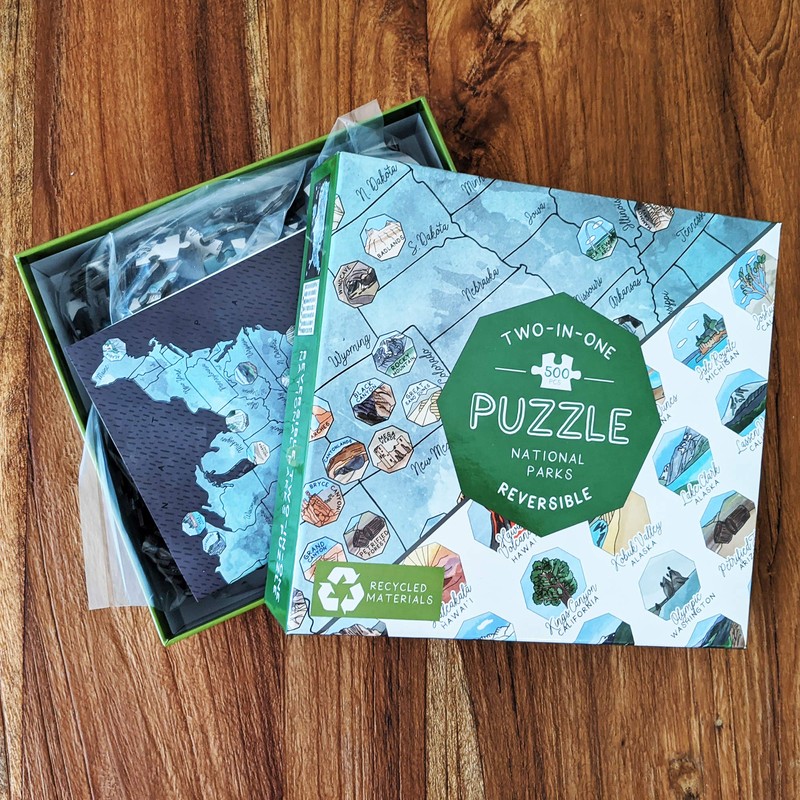 Reversible Two-in-One National Parks Puzzle 500 pcs