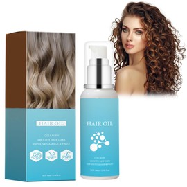 Hppsctink Haarpflegeöl, 80ml Keratin Hair Oil, Tiefenwirksame Feuchtigkeitspflege, Verbessert Frizz und Trockenheit, Spliss, Geschmeidigkeit und Glanz, shampoos