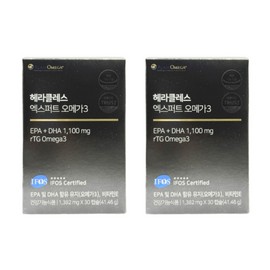 Hercules Expert Omega 3 30 capsules 2 boxes / 헤라클레스 엑스퍼트 오메가3 30캡슐 2박스