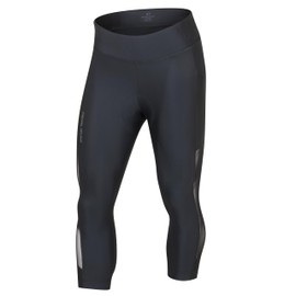 PEARL IZUMI Women's Attack Air 21" Cropped Cycling Pants, Wide Waistband & Two Side Pockets, Reflective Fabric Black