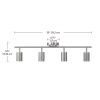 Not Available Pratt 4-Light Brushed Nickel Finish Track Lighting -