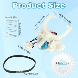 Upgraded WH03X30517 Washer Shift Actuator, WH01X27538 Drive Belt, WH05X24185 Clutch & WH01X24434 Spring Kit Compatible with GE/Hotpoint Washing Machines