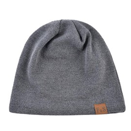 Shamager Men's Knit Hat, Double Layer Structure, Spring, Summer, Autumn, Breathable, Moisture Wicking, Antibacterial, Odor Resistant, Work or School, Sports, Indoor, Outing, Bicycle, Windproof