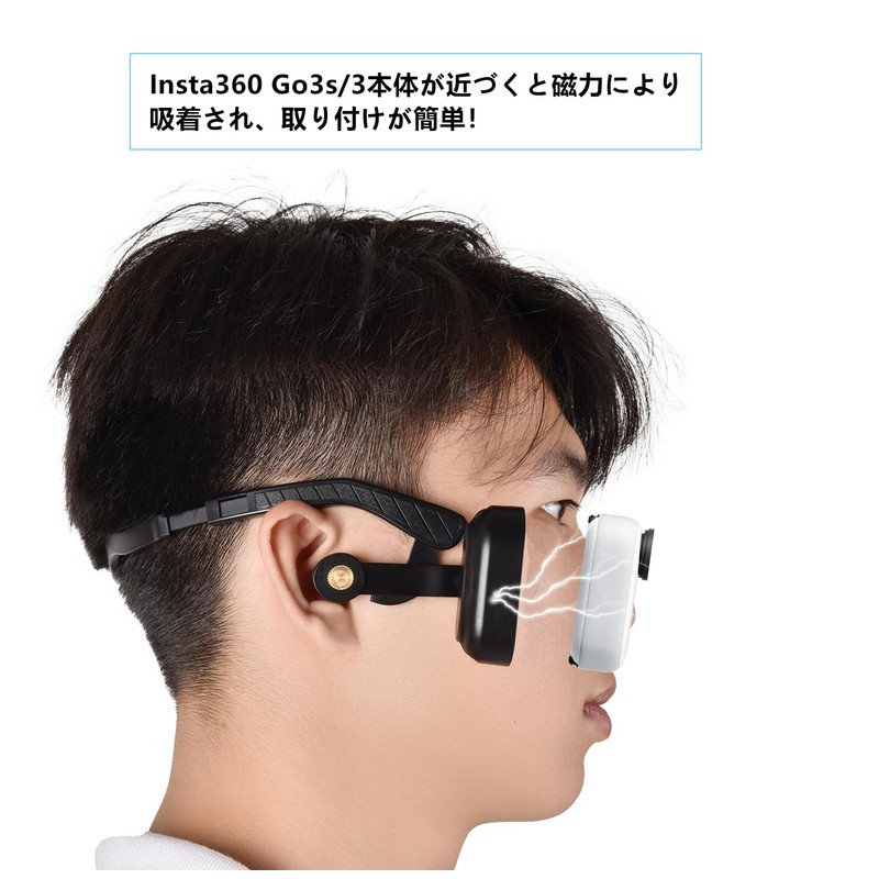 SHEAWA for Insta360 GO 3S/GO3 Ear Mount Mount Adapter, Angle