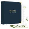 Recipe Binder with Clear Protective Plastic Sleeves, 8.5x11 3 Ring