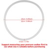 6 Sizes Replacement Clear Silicone Gasket Sealing Ring for Home
