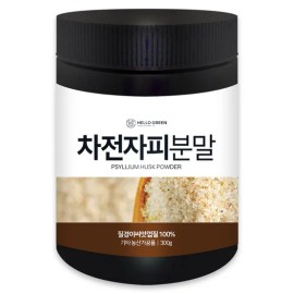 hello green 헬로우그린 차전자피 분말 가루 식이섬유 300g(통)