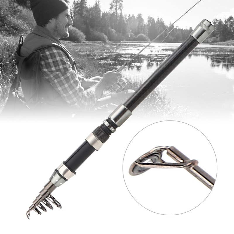 Multi Functional Telescopic Fishing Rod Portable Travel Carbon Fiber Fishing