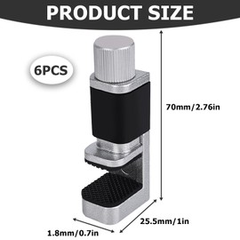 Nizirioo Pack of 6 Adjustable Metal Clamp Attachment, LCD Display Clamp, Mounting Clamps Clip LCD Screen, Phone Screen Repair Tools, Adjustable Repair Tool for Smartphone Computer