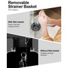 BOTEMY Extended Garbage Disposal Basket Strainer Stopper, Deep 304 Stainless