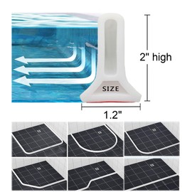 118Inch Collapsible Shower Threshold Water Dam 2" High Shower Barrier Water Stopper 2" Tall Shower Water Guard To Keep Water In Shower Dry And Wet Separation Bathroom Wheelchair Accessible
